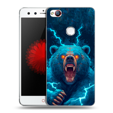 Силиконовый чехол на ZTE Nubia Z11 Mini с принтом Медведь