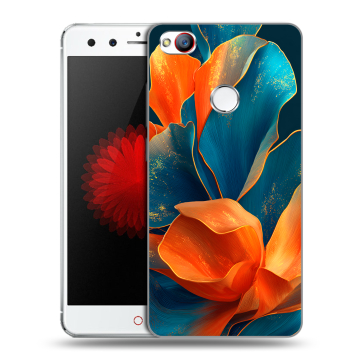 Силиконовый чехол на ZTE Nubia Z11 Mini с принтом Цветы