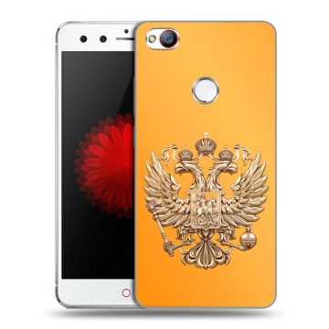 Силиконовый чехол на ZTE Nubia Z11 Mini с принтом Герб Флаг России