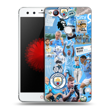 Силиконовый чехол на ZTE Nubia Z11 Mini с принтом Man City Манчестер Сити