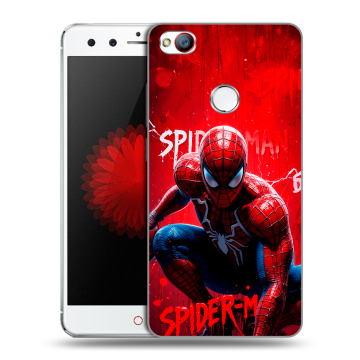 Силиконовый чехол на ZTE Nubia Z11 Mini с принтом Spiderman Человек паук Силиконовый чехол на ZTE Nubia Z11 Mini с принтом Spiderman Человек паук