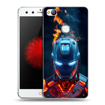 Силиконовый чехол на ZTE Nubia Z11 Mini с принтом IronMan Железный человек