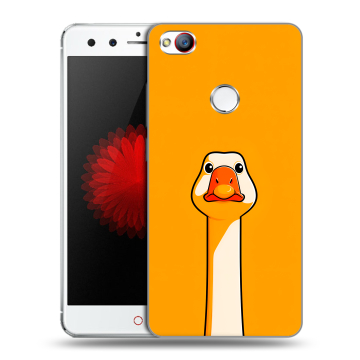 Силиконовый чехол на ZTE Nubia Z11 Mini с принтом Смешная утка