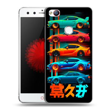 Силиконовый чехол на ZTE Nubia Z11 Mini с принтом машины тачки