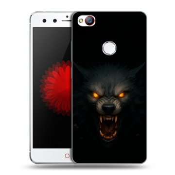 Силиконовый чехол на ZTE Nubia Z11 Mini с принтом Волк