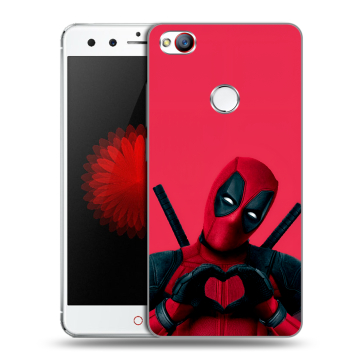 Силиконовый чехол на ZTE Nubia Z11 Mini с принтом Дедпул Deadpool