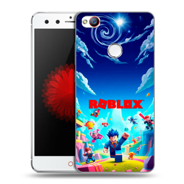 Силиконовый чехол на ZTE Nubia Z11 Mini с принтом Roblox Роблокс