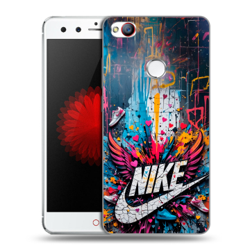 Силиконовый чехол на ZTE Nubia Z11 Mini с принтом Nike Найк