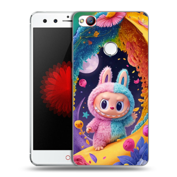 Силиконовый чехол на ZTE Nubia Z11 Mini с принтом Labubu Лабубу