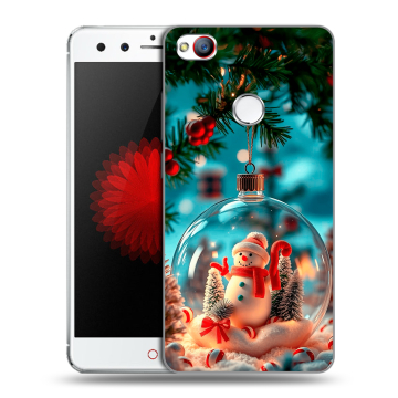 Силиконовый чехол на ZTE Nubia Z11 Mini с принтом Новый год