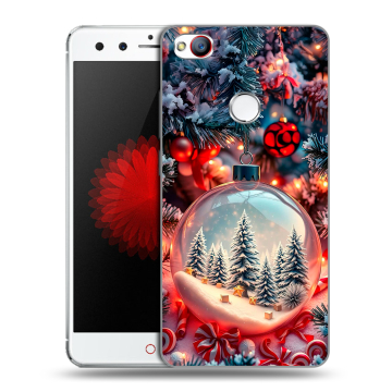 Силиконовый чехол на ZTE Nubia Z11 Mini с принтом Новый год