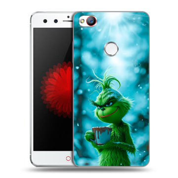 Силиконовый чехол на ZTE Nubia Z11 Mini с принтом Новый год гринч