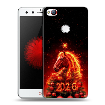 Силиконовый чехол на ZTE Nubia Z11 Mini с принтом Новый год