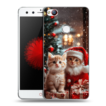 Силиконовый чехол на ZTE Nubia Z11 Mini с принтом Новый год