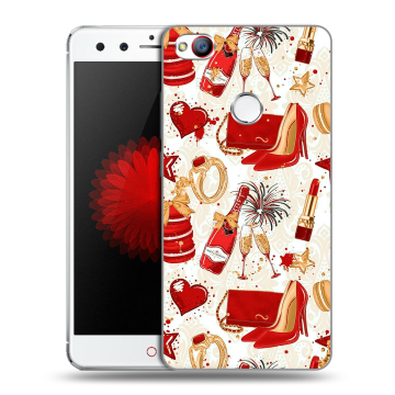 Силиконовый чехол на ZTE Nubia Z11 Mini с принтом Новый год