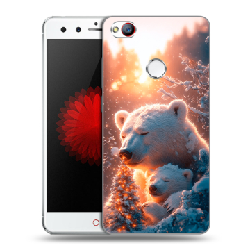 Силиконовый чехол на ZTE Nubia Z11 Mini с принтом Новый год Силиконовый чехол на ZTE Nubia Z11 Mini с принтом Новый год
