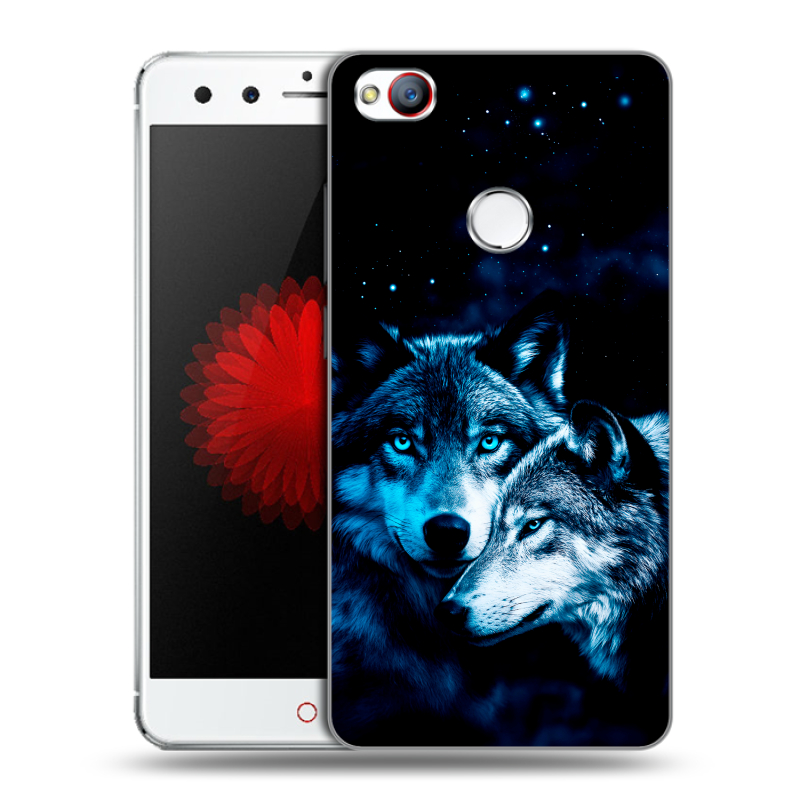 Силиконовый чехол на ZTE Nubia Z11 Mini с принтом Волки Силиконовый чехол на ZTE Nubia Z11 Mini с принтом Волки