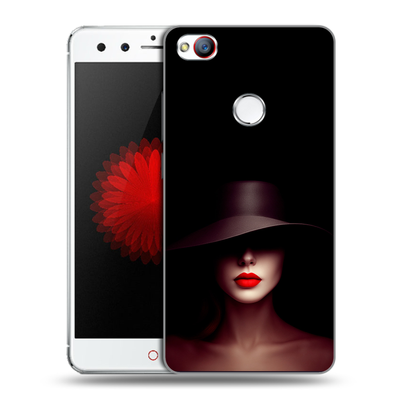Силиконовый чехол на ZTE Nubia Z11 Mini с принтом Девушка в шляпе Силиконовый чехол на ZTE Nubia Z11 Mini с принтом Девушка в шляпе