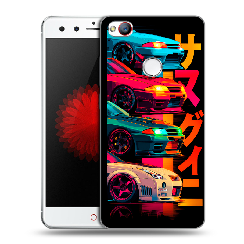 Пластиковый чехол на ZTE Nubia Z11 Mini с принтом Гоночные машины Пластиковый чехол на ZTE Nubia Z11 Mini с принтом Гоночные машины