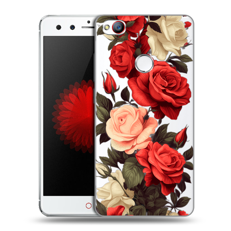 Пластиковый чехол на ZTE Nubia Z11 Mini с принтом Розы Пластиковый чехол на ZTE Nubia Z11 Mini с принтом Розы