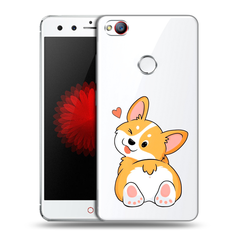 Силиконовый чехол на ZTE Nubia Z11 Mini с принтом Корги Силиконовый чехол на ZTE Nubia Z11 Mini с принтом Корги