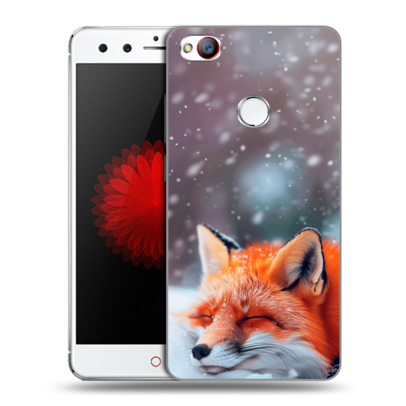 Пластиковый чехол на ZTE Nubia Z11 Mini с принтом лиса Пластиковый чехол на ZTE Nubia Z11 Mini с принтом лиса