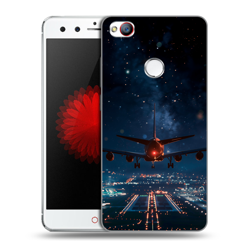 Силиконовый чехол на ZTE Nubia Z11 Mini с принтом самолет Силиконовый чехол на ZTE Nubia Z11 Mini с принтом самолет