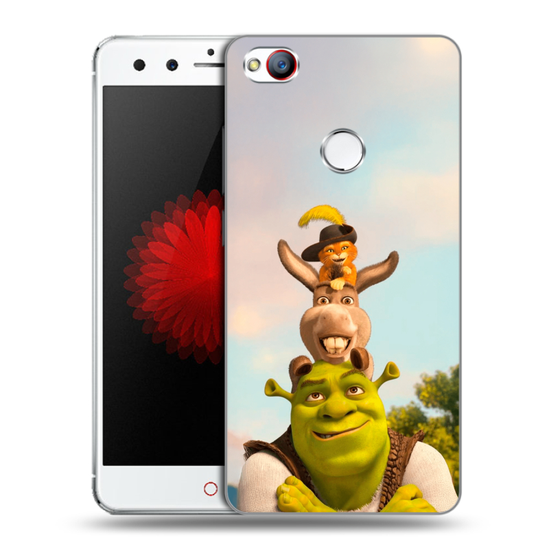 Пластиковый чехол на ZTE Nubia Z11 Mini с принтом Шрек Shrek Пластиковый чехол на ZTE Nubia Z11 Mini с принтом Шрек Shrek