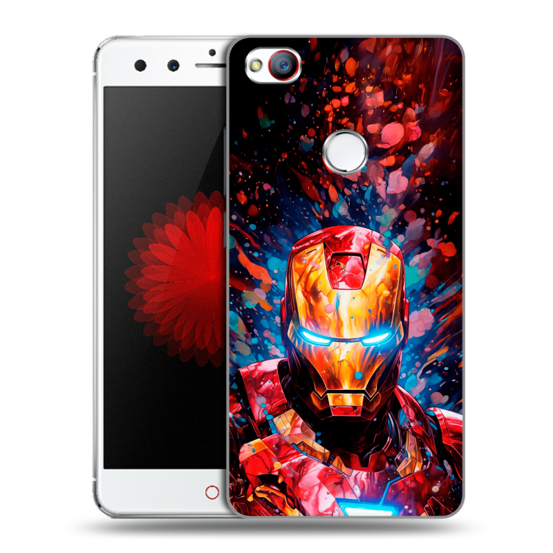 Силиконовый чехол на ZTE Nubia Z11 Mini с принтом Железный человек Ironman Силиконовый чехол на ZTE Nubia Z11 Mini с принтом Железный человек Ironman