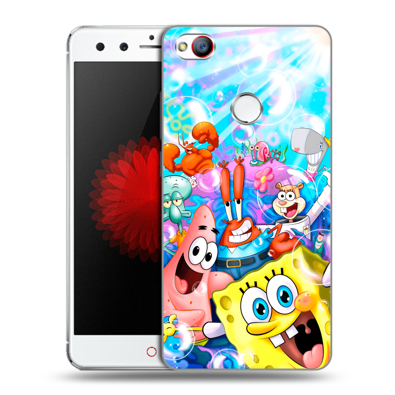Пластиковый чехол на ZTE Nubia Z11 Mini с принтом спанчбоб спанч боб Пластиковый чехол на ZTE Nubia Z11 Mini с принтом спанчбоб спанч боб
