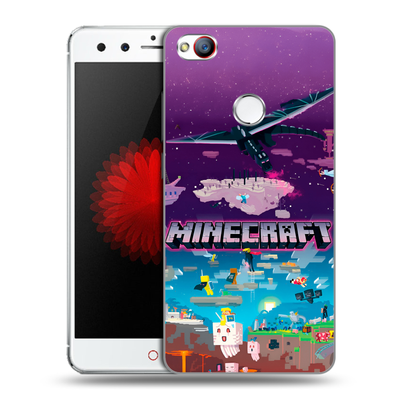 Пластиковый чехол на ZTE Nubia Z11 Mini с принтом Майнкрафт Minecraft Пластиковый чехол на ZTE Nubia Z11 Mini с принтом Майнкрафт Minecraft