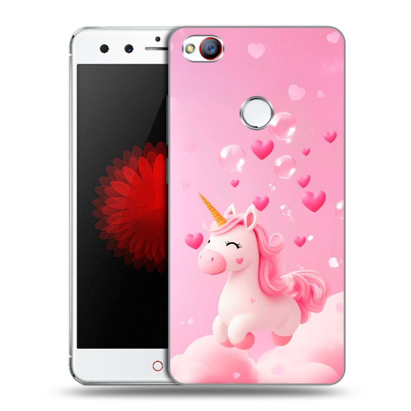 Силиконовый чехол на ZTE Nubia Z11 Mini с принтом Единорог Силиконовый чехол на ZTE Nubia Z11 Mini с принтом Единорог