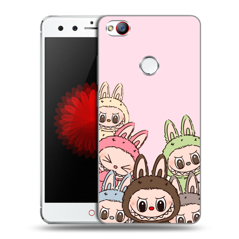 Пластиковый чехол на ZTE Nubia Z11 Mini с принтом Лабубу Пластиковый чехол на ZTE Nubia Z11 Mini с принтом Лабубу