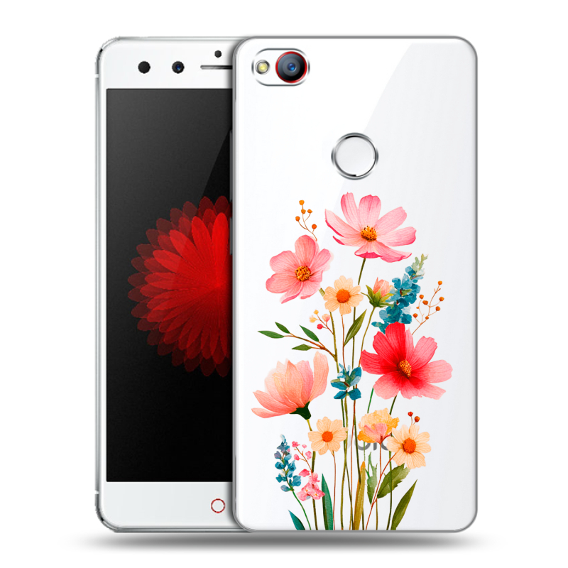 Пластиковый чехол на ZTE Nubia Z11 Mini с принтом Цветы Пластиковый чехол на ZTE Nubia Z11 Mini с принтом Цветы
