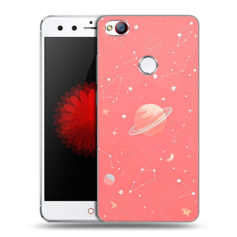 Пластиковый чехол на ZTE Nubia Z11 Mini с принтом Розовый космос Пластиковый чехол на ZTE Nubia Z11 Mini с принтом Розовый космос