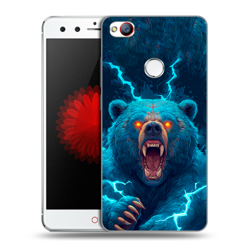 Пластиковый чехол на ZTE Nubia Z11 Mini с принтом Медведь Пластиковый чехол на ZTE Nubia Z11 Mini с принтом Медведь