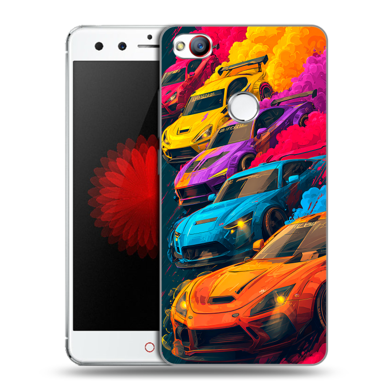 Силиконовый чехол на ZTE Nubia Z11 Mini с принтом Тачки Силиконовый чехол на ZTE Nubia Z11 Mini с принтом Тачки