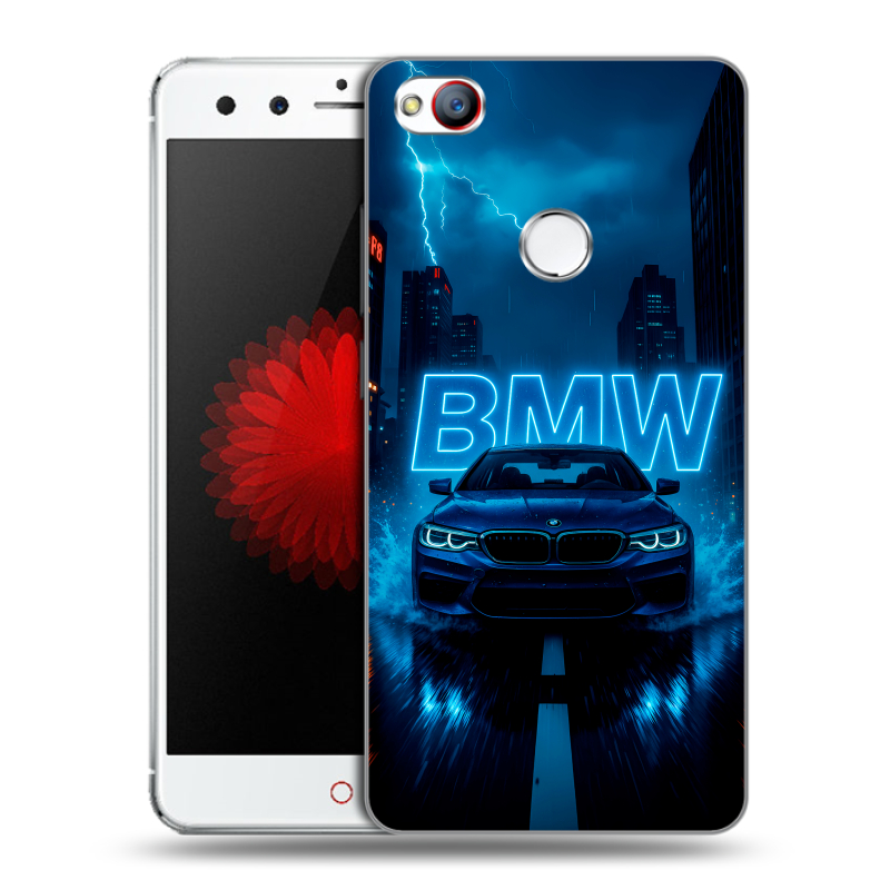 Пластиковый чехол на ZTE Nubia Z11 Mini с принтом BMW БМВ Пластиковый чехол на ZTE Nubia Z11 Mini с принтом BMW БМВ