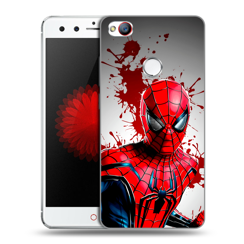 Пластиковый чехол на ZTE Nubia Z11 Mini с принтом Spiderman Человек паук Пластиковый чехол на ZTE Nubia Z11 Mini с принтом Spiderman Человек паук