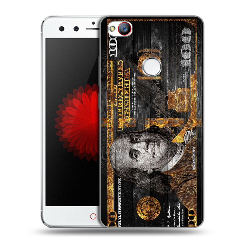 Силиконовый чехол на ZTE Nubia Z11 Mini с принтом Доллар деньги Силиконовый чехол на ZTE Nubia Z11 Mini с принтом Доллар деньги