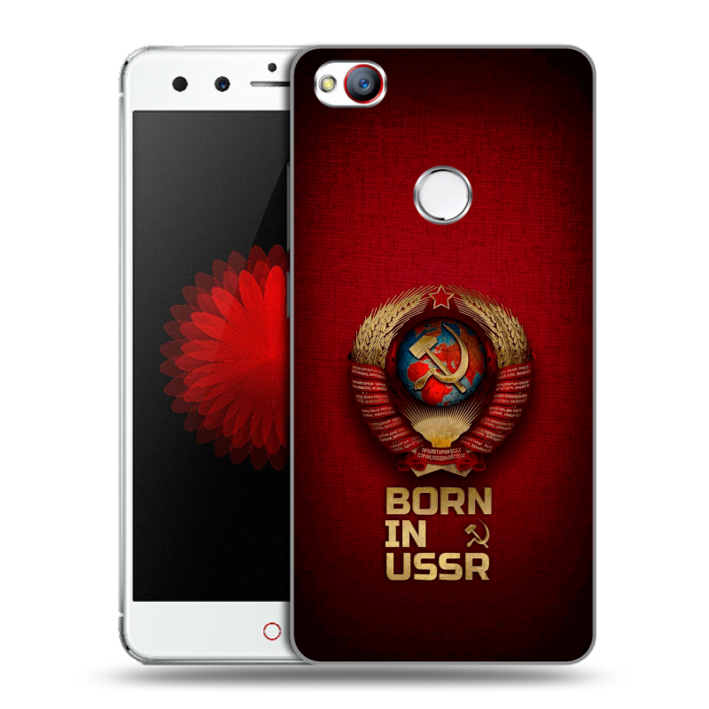 Пластиковый чехол на ZTE Nubia Z11 Mini с принтом Флаг Герб СССР Пластиковый чехол на ZTE Nubia Z11 Mini с принтом Флаг Герб СССР
