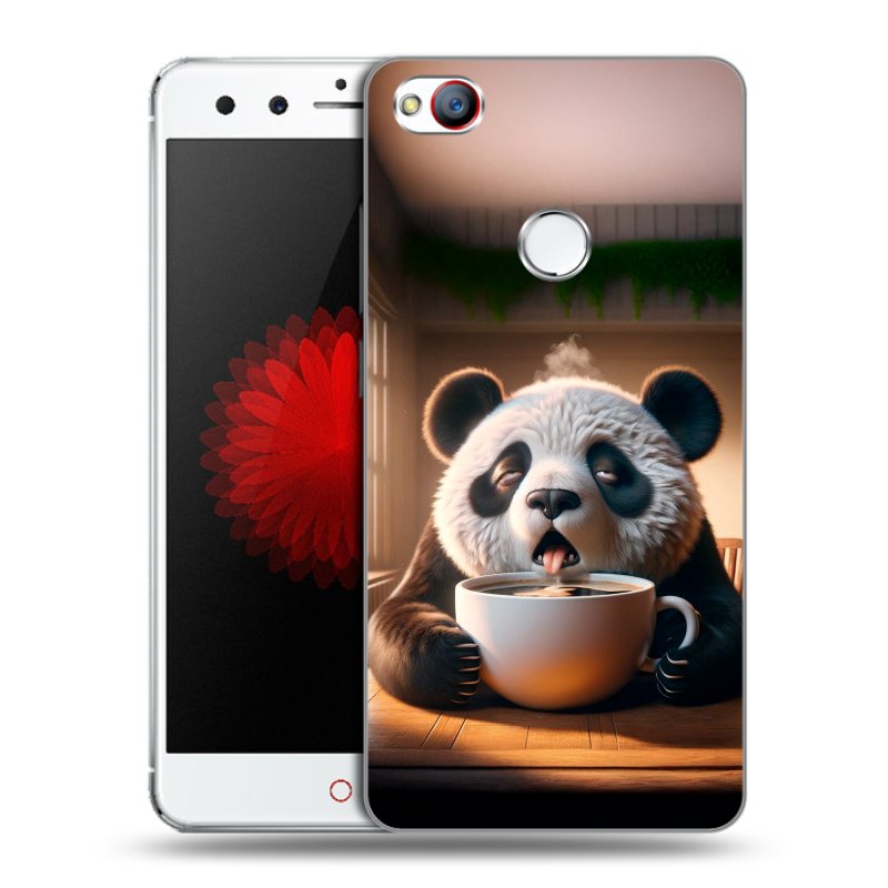 Силиконовый чехол на ZTE Nubia Z11 Mini с принтом смешная панда Силиконовый чехол на ZTE Nubia Z11 Mini с принтом смешная панда