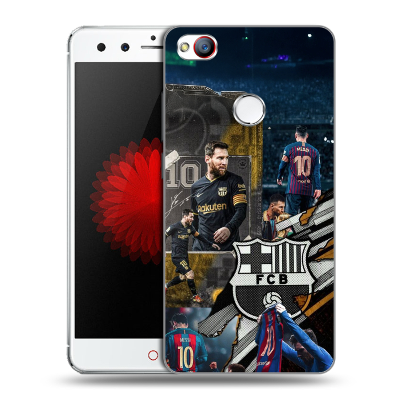 Силиконовый чехол на ZTE Nubia Z11 Mini с принтом Messi Barcelona Силиконовый чехол на ZTE Nubia Z11 Mini с принтом Messi Barcelona