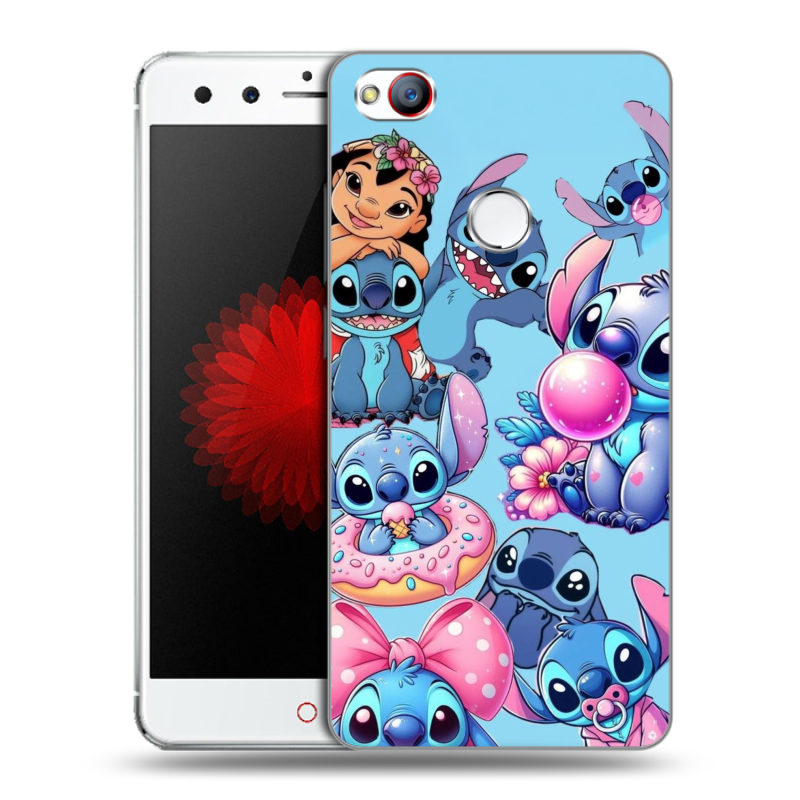 Силиконовый чехол на ZTE Nubia Z11 Mini с принтом Лило и Стич Силиконовый чехол на ZTE Nubia Z11 Mini с принтом Лило и Стич