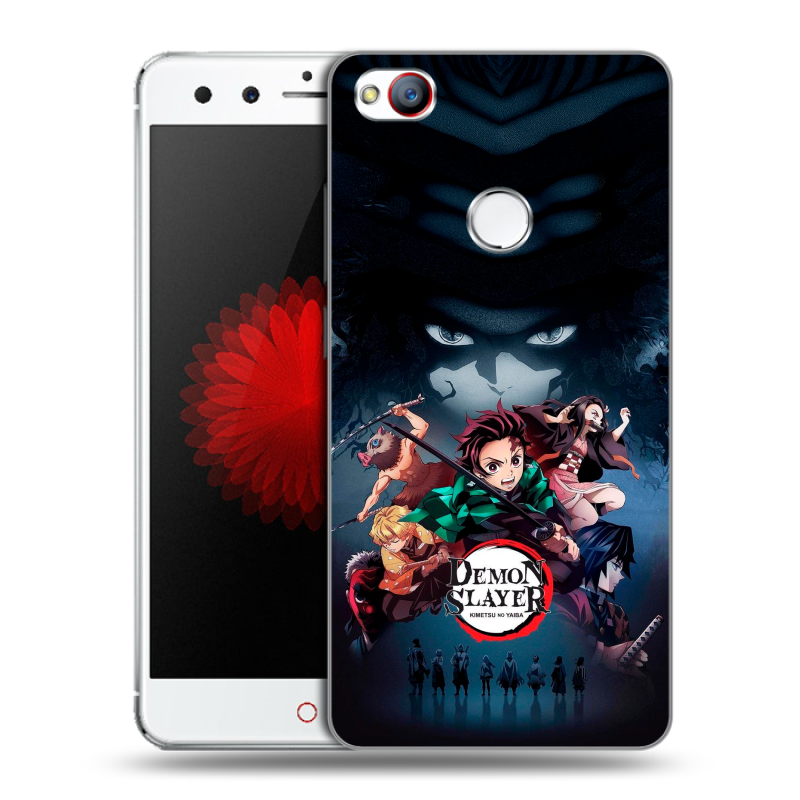 Пластиковый чехол на ZTE Nubia Z11 Mini с принтом Demon Slayer Клинок рассекающий демонов Пластиковый чехол на ZTE Nubia Z11 Mini с принтом Demon Slayer Клинок рассекающий демонов