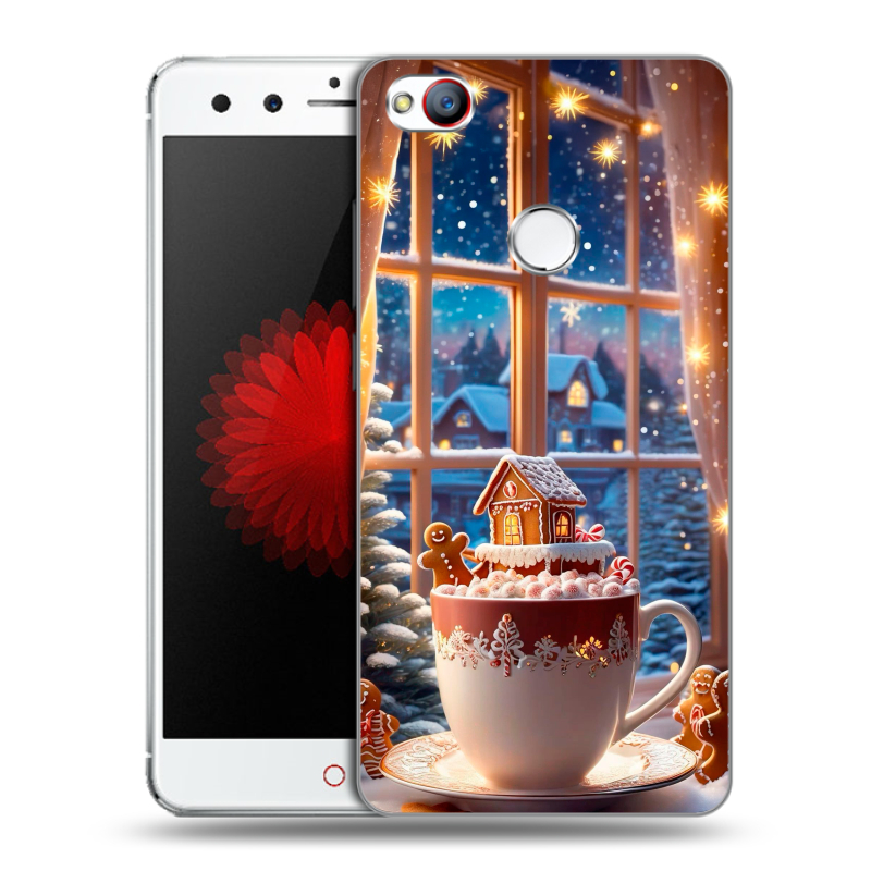 Силиконовый чехол на ZTE Nubia Z11 Mini с принтом Новый год Силиконовый чехол на ZTE Nubia Z11 Mini с принтом Новый год