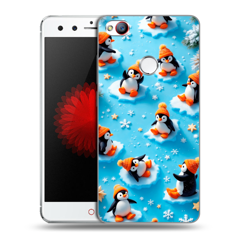 Пластиковый чехол на ZTE Nubia Z11 Mini с принтом Новый год Пластиковый чехол на ZTE Nubia Z11 Mini с принтом Новый год
