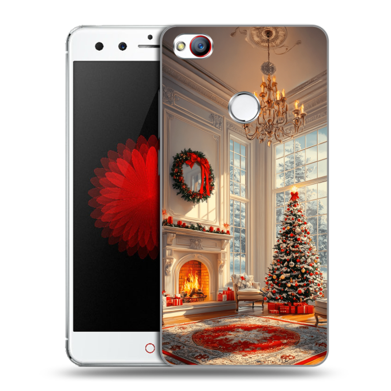 Силиконовый чехол на ZTE Nubia Z11 Mini с принтом Новый год Силиконовый чехол на ZTE Nubia Z11 Mini с принтом Новый год