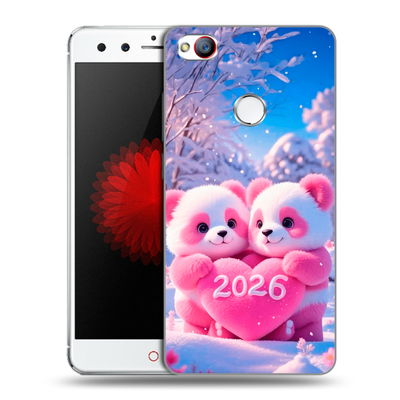 Пластиковый чехол на ZTE Nubia Z11 Mini с принтом Новый год Пластиковый чехол на ZTE Nubia Z11 Mini с принтом Новый год