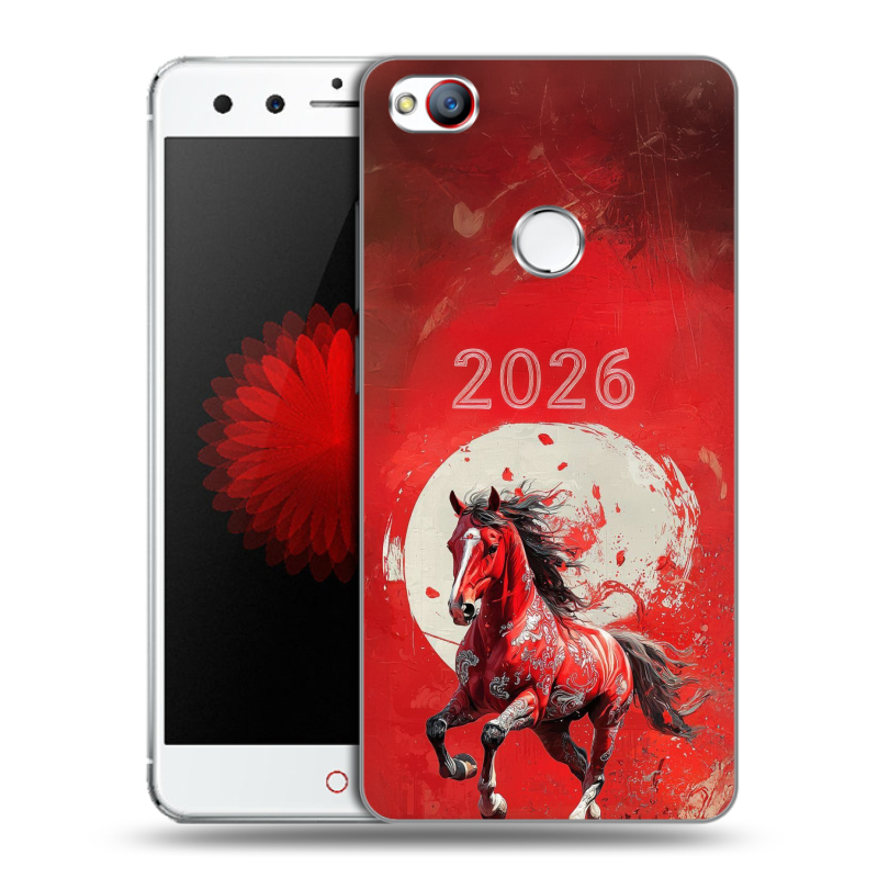 Пластиковый чехол на ZTE Nubia Z11 Mini с принтом Новый год Пластиковый чехол на ZTE Nubia Z11 Mini с принтом Новый год
